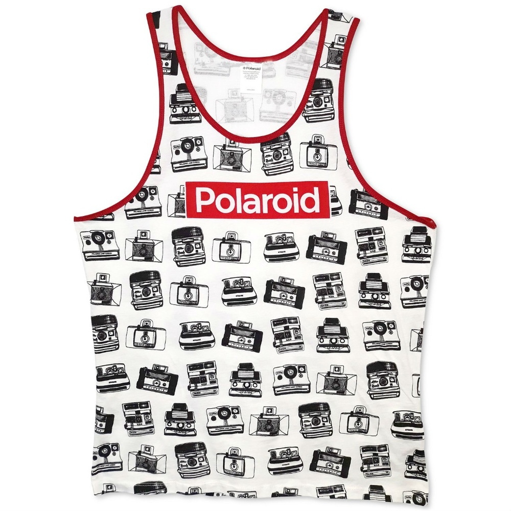 New! Official Polaroid Camera Photography Tank Top T-Shirt